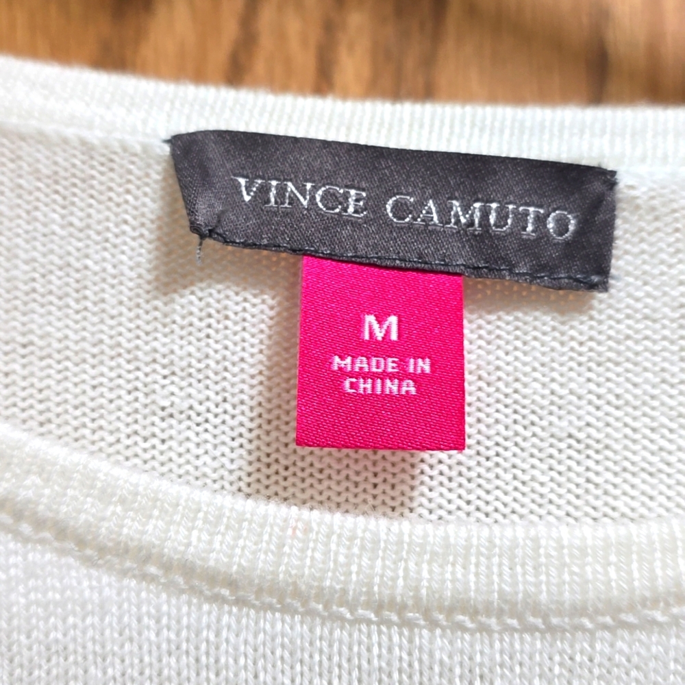 🤍🩶Vince Camuto Embellished Leopard Print Sweater - Picture 4 of 4